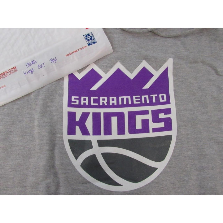 Sacramento Kings Mens Size 3XLT 3XL-Tall Majestic Gray Hoodie Image 6