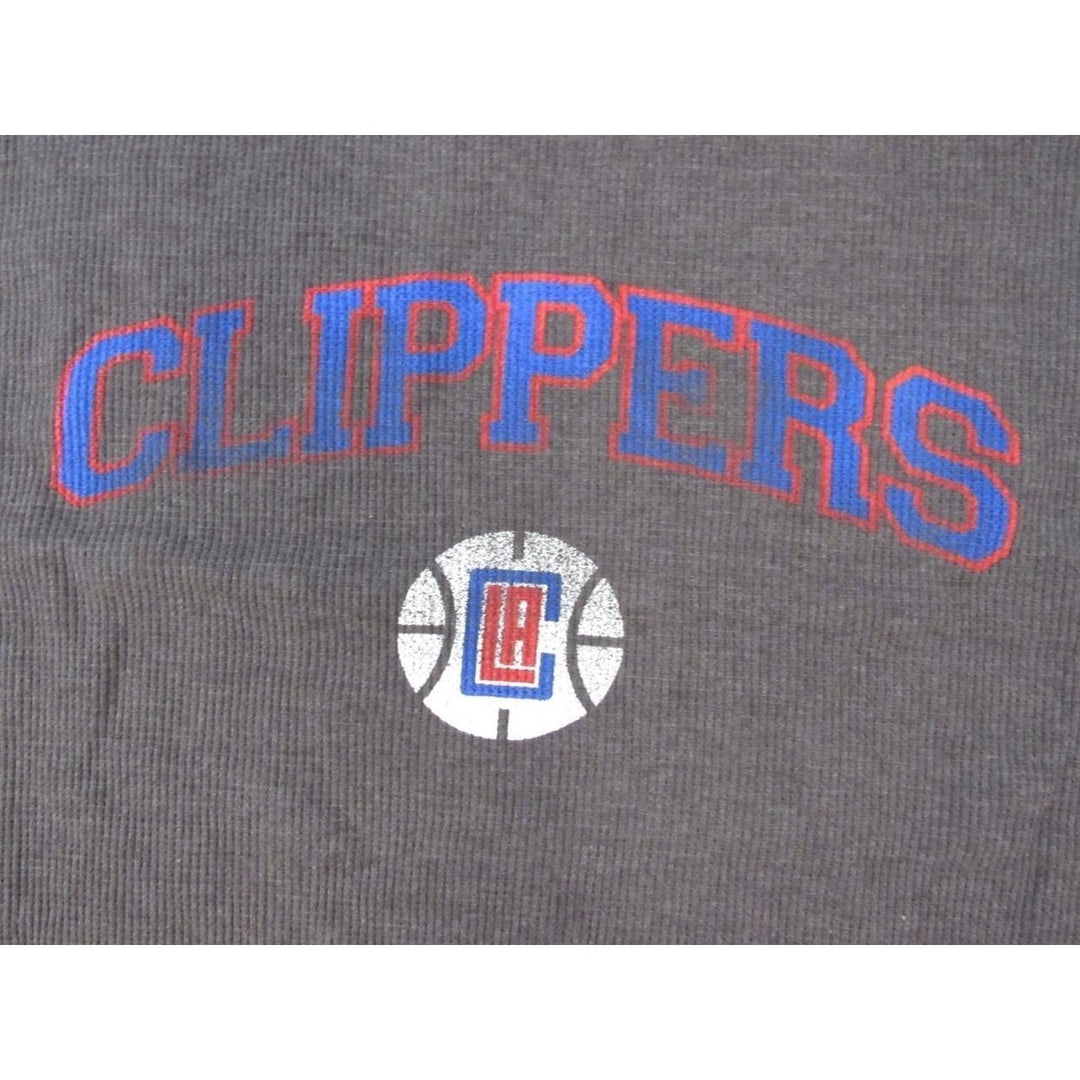 Los Angeles Clippers Mens Size 4XLT Gray Majestic Long Sleeve Shirt Image 3