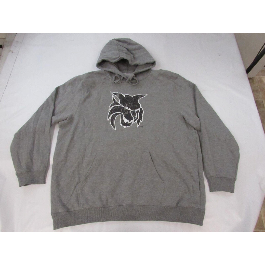 Central Washington Wildcats Mens Size 3XL Gray Hoodie w/ Distressed Print Image 1