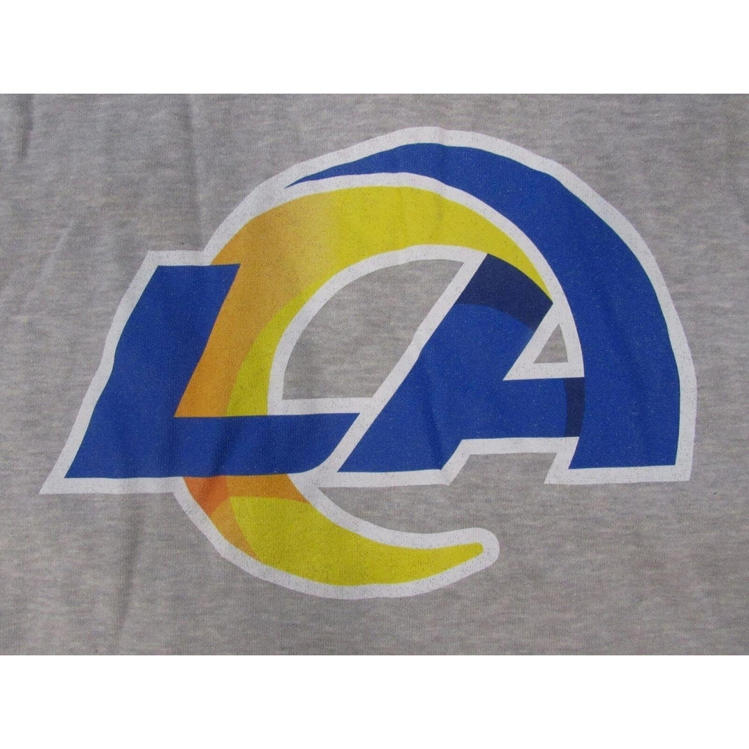 Los Angeles Rams 9 Matthew Stafford Womens Size 2XL Gray V-Neck Hoodie Image 3