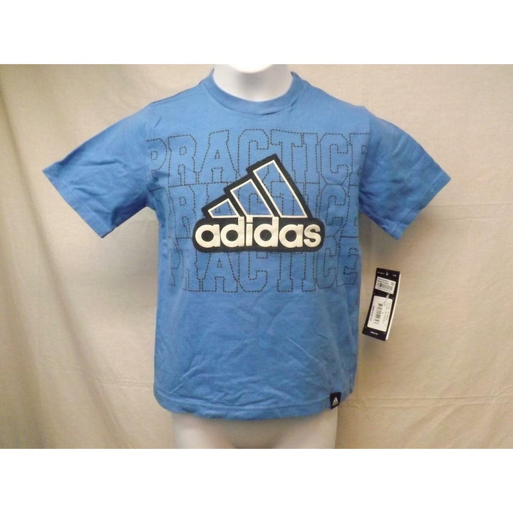 Practice Practice Practice adidas Kids Size 6 Blue Tshirt with tag Image 1