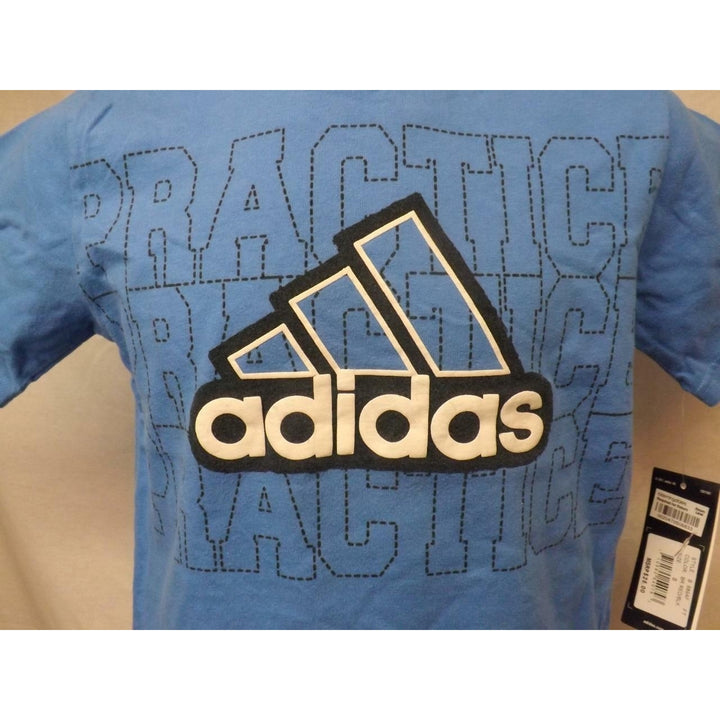 Practice Practice Practice adidas Kids Size 6 Blue Tshirt with tag Image 2