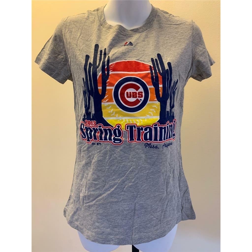 Chicago Cubs Womens Size S Small Gray Shirt Image 1