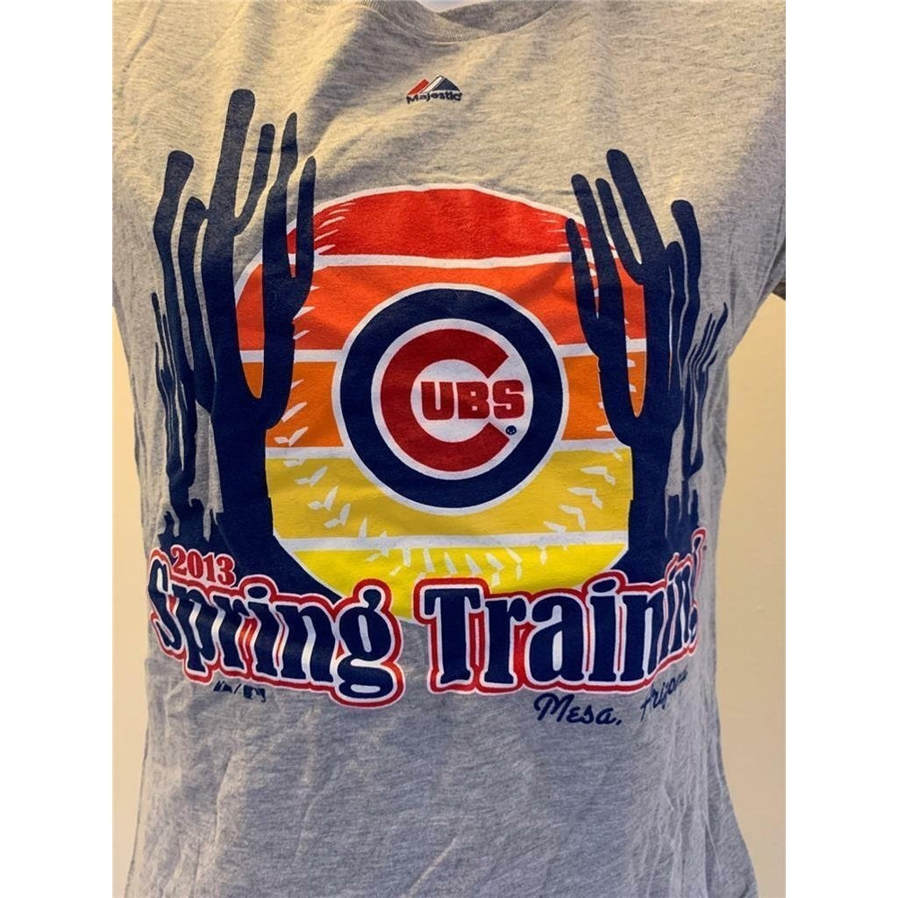 Chicago Cubs Womens Size S Small Gray Shirt Image 2