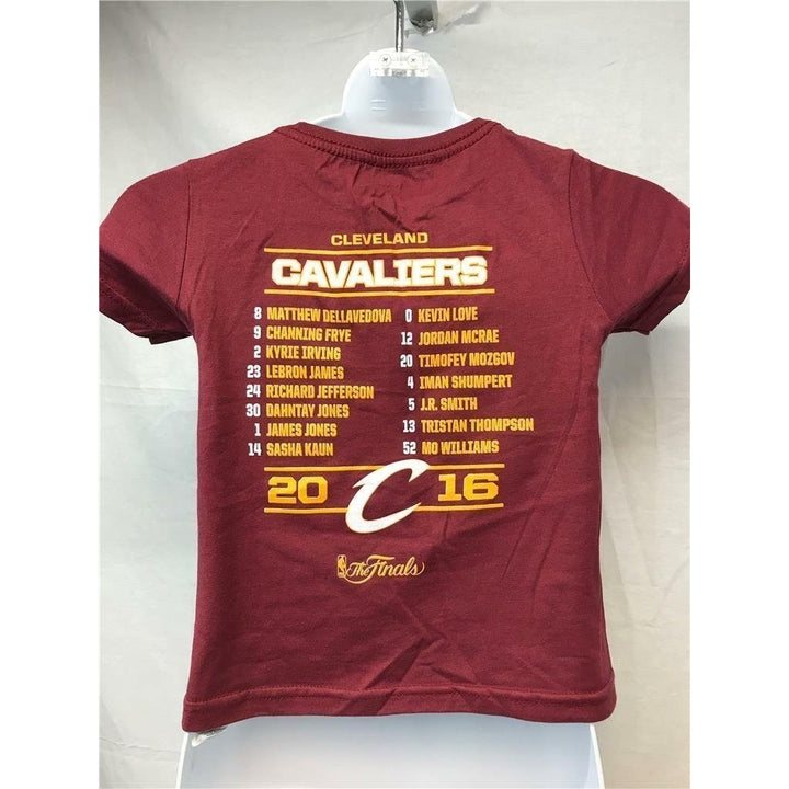 Cleveland Cavaliers Champs 2016 Kids Size 3T Maroon Adidas Shirt Image 3