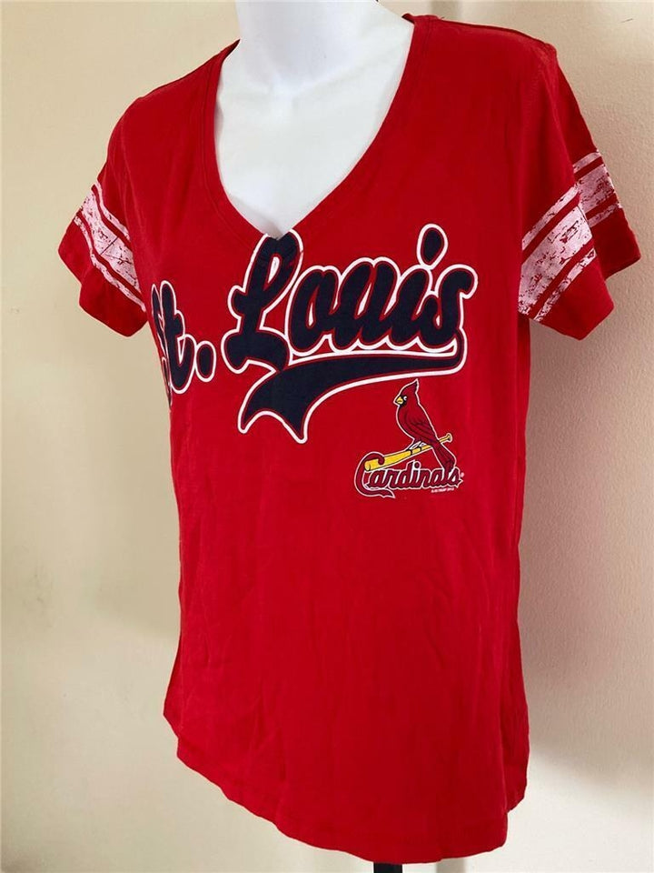 St. Louis Cardinals Womens Size M Medium Red Shirt Image 2