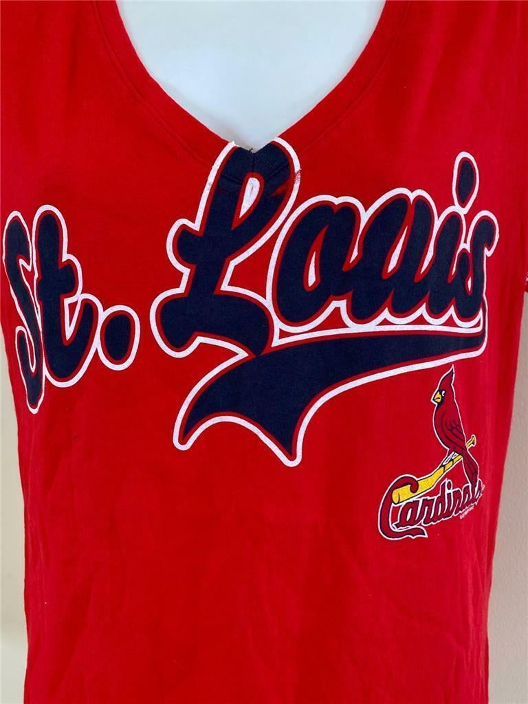 St. Louis Cardinals Womens Size M Medium Red Shirt Image 3