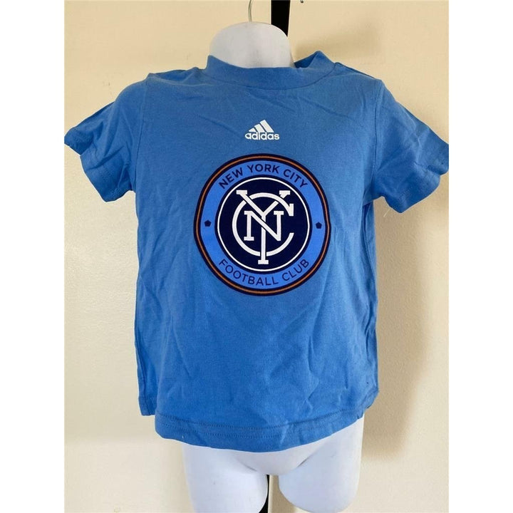 York City FC Infant Size 24 Months Blue Adidas Shirt Image 1