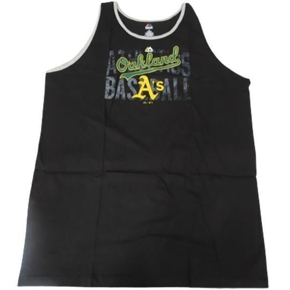 Oakland Athletics As Mens Size XL- Tall Magestic Muscle Tee Tank Top Shirt Image 1