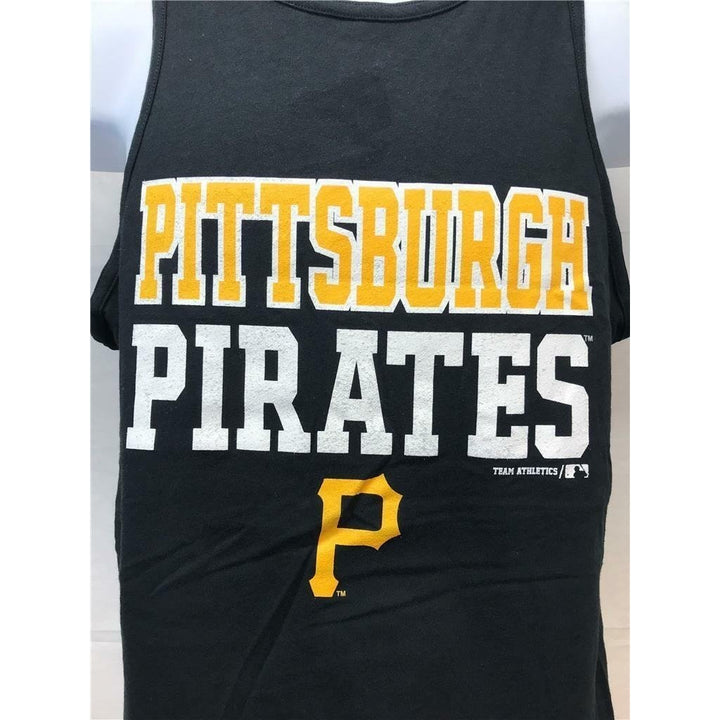 Pittsburgh Pirates Youth Size L (14/16) Black Team Athletics Tank Top Image 2