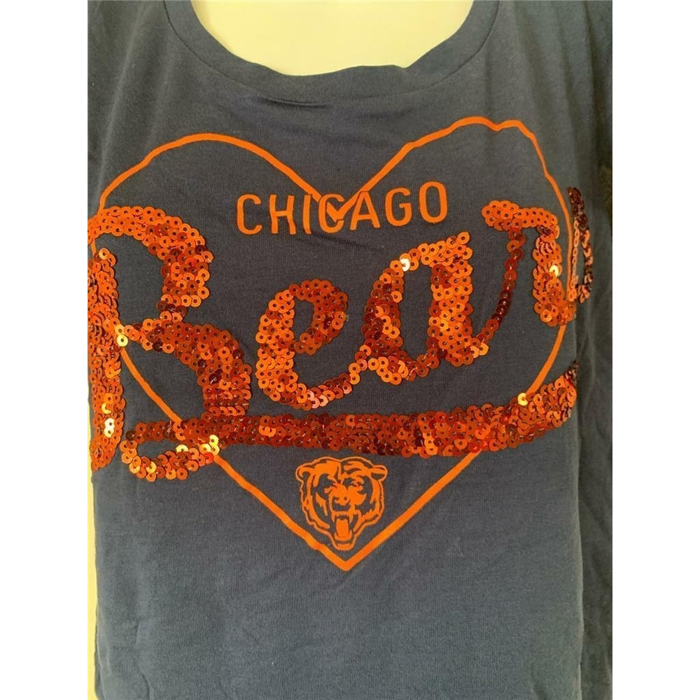 Chicago Bears Womens Size M Medium Blue Touch by Alyssa Milano Shirt Image 2