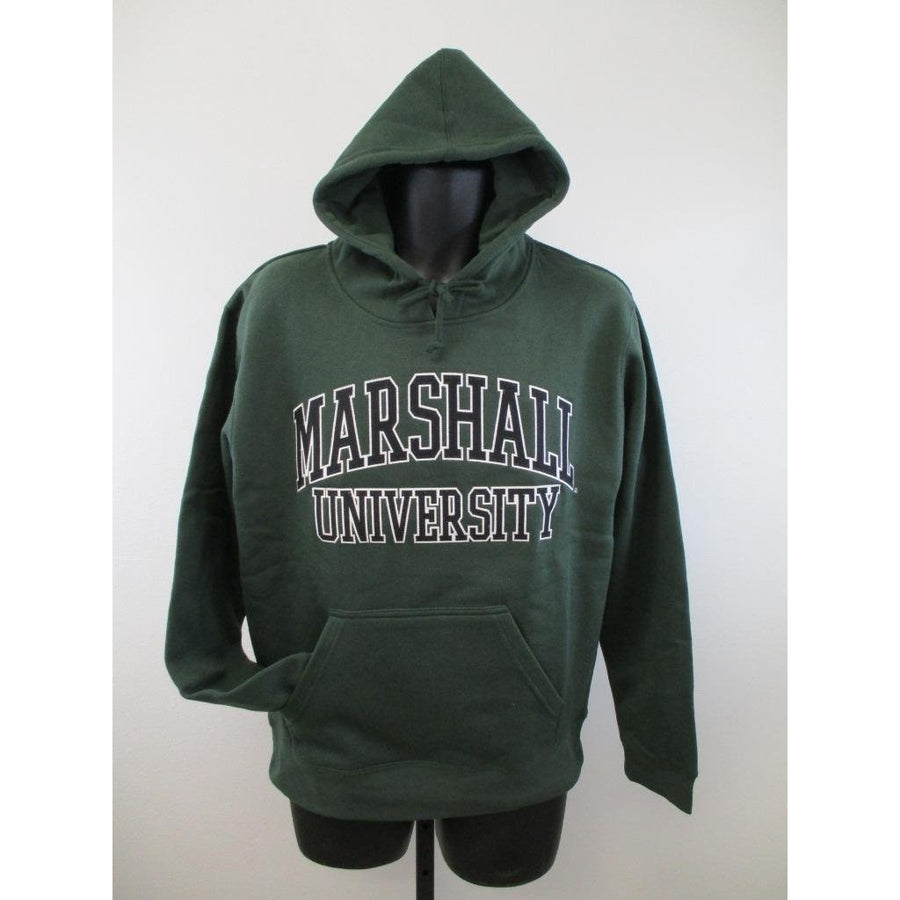 Marshall Thundering Herd Mens Size M Medium Green Hoodie Image 1