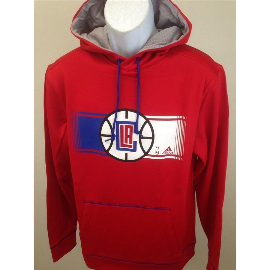 Los Angeles Clippers Mens Size S Small Adidas 2015 Tip Off Red Hoodie 75 Image 1