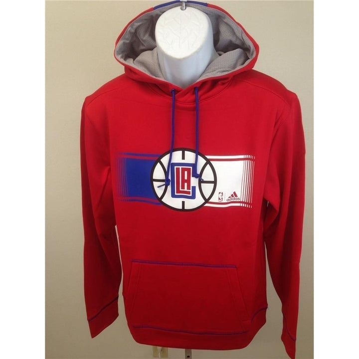 Los Angeles Clippers Mens Size S Small Adidas 2015 Tip Off Red Hoodie 75 Image 2