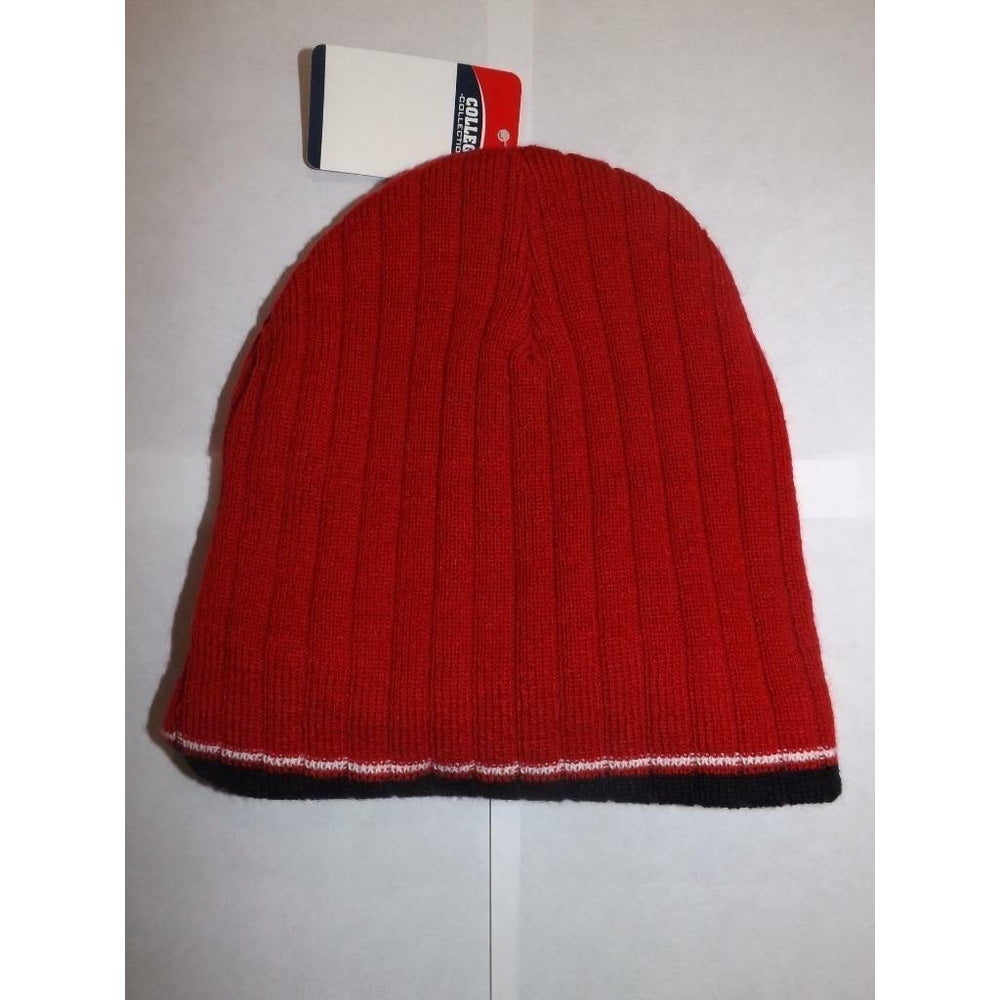 Wisconsin Badgers Womens OSFA Red Beanie Hat w/Brim Image 2