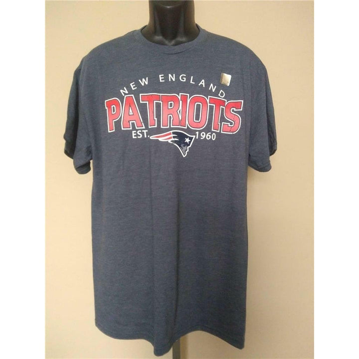 - England Patriots Mens Size L Large Blue Hands High Shirt Image 1