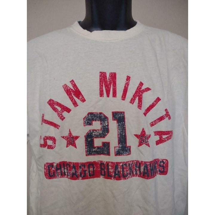 -Minor Flaw Chicago Blackhawks 21 Stan Mikita 1958 Mens Size M Medium Shirt Image 2