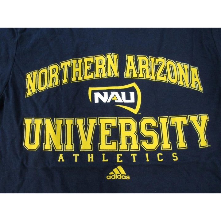 Northern Arizona University Athletics Mens Size S Adidas Blue Shirt Image 3