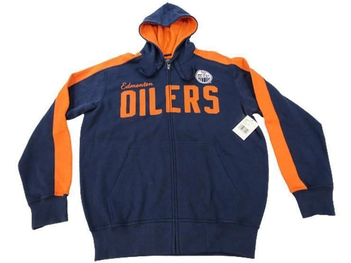 Edmonton Oilers Mens Size L Large G-III Full Zip Jacket Hoodie Image 1