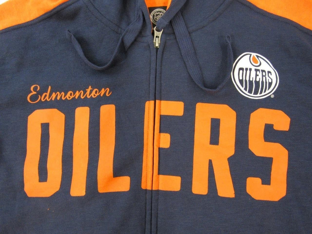 Edmonton Oilers Mens Size L Large G-III Full Zip Jacket Hoodie Image 2