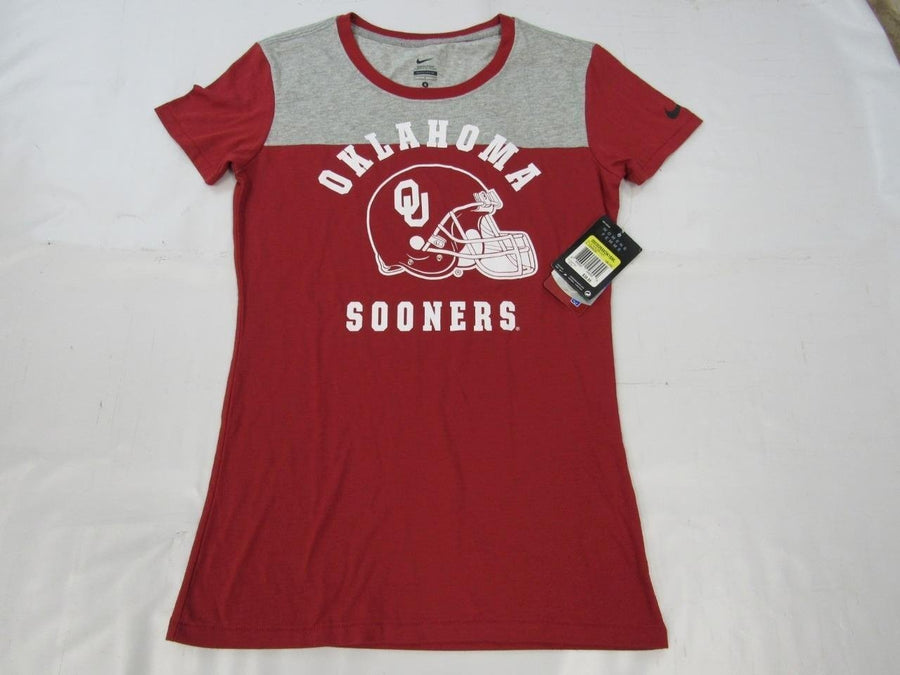 University of Oklahoma Sooners Football Womens Size S Nike RedGray Shirt 38 Image 1