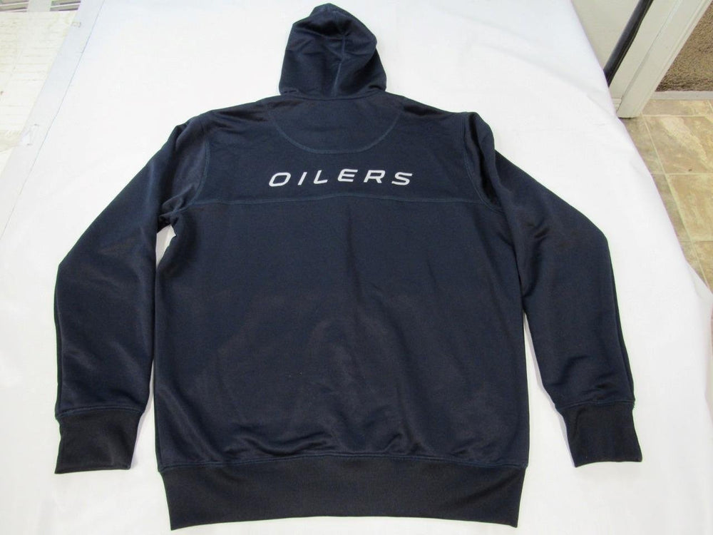 Edmonton Oilers Mens Sizes L Large Blue Full Zip Hoodie Image 2