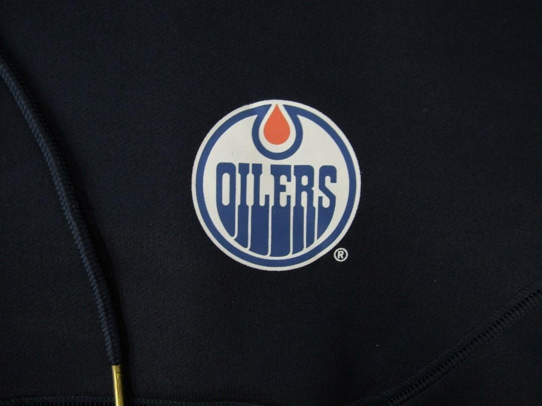 Edmonton Oilers Mens Sizes L Large Blue Full Zip Hoodie Image 3