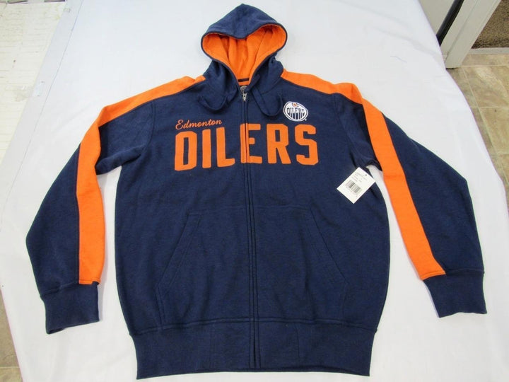 Edmonton Oilers Mens Size L Large G-III Full Zip Jacket Hoodie Image 4