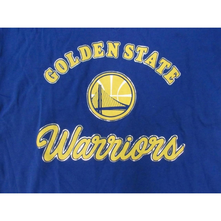 Golden State Warriors Womens Size M Medium Blue V-Neck Shirt Image 3