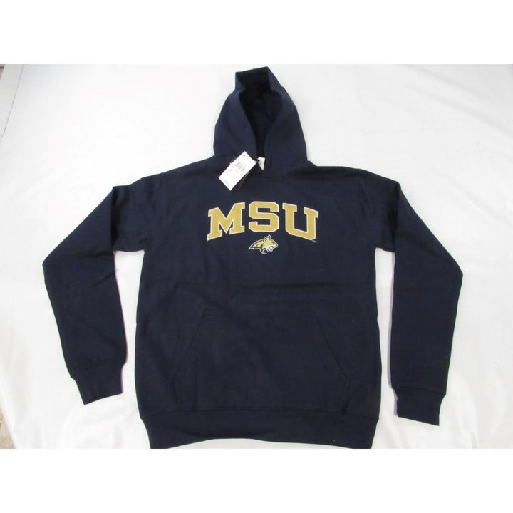 MSU Montana State YOUTH Size M Medium (10/12) Blue Hoodie 25 Image 1