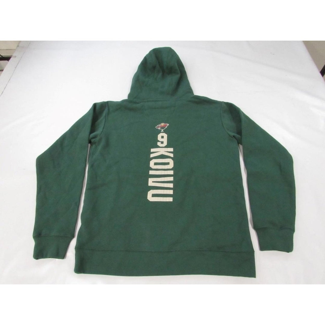 Minnesota Wild 9 Mikko Koivu Mens Size S Small Green Hoodie Image 2