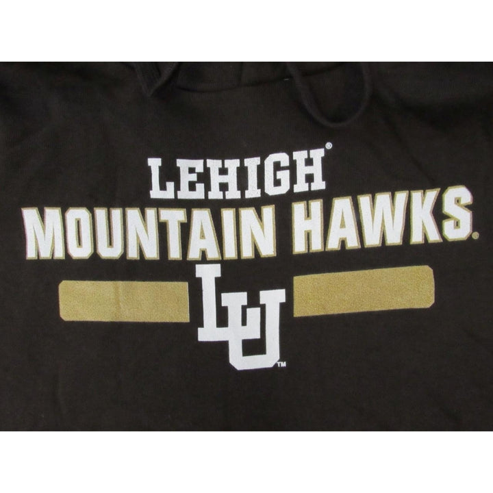 Lehigh Mountain Hawks Mens Size M Medium Brown Hoodie Image 3