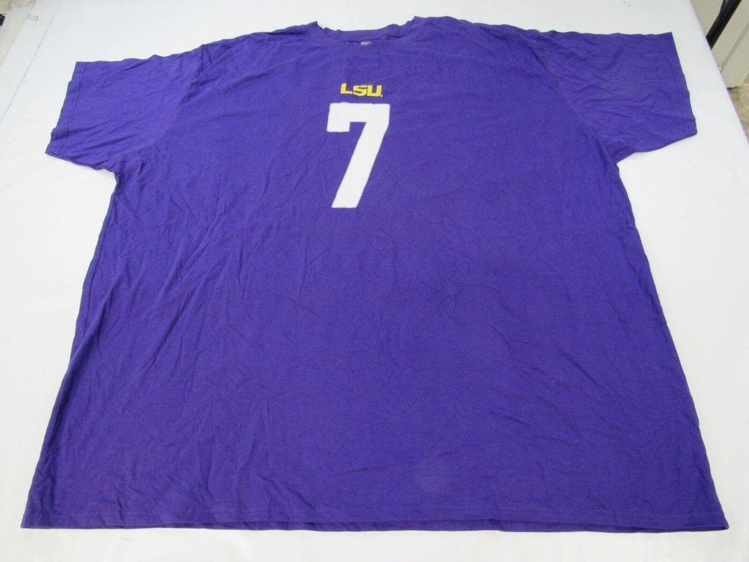 LSU Tigers Football 7 Patrick Peterson Mens Size 6XL-Big Purple Shirt Image 1