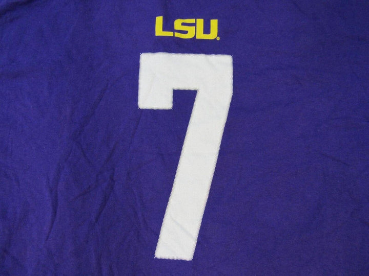 LSU Tigers Football 7 Patrick Peterson Mens Size 6XL-Big Purple Shirt Image 3