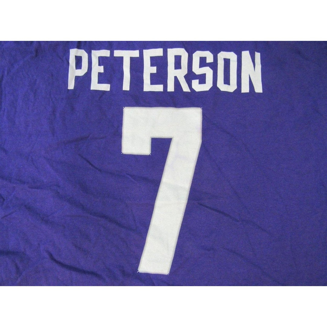 LSU Tigers Football 7 Patrick Peterson Mens Size 6XL-Big Purple Shirt Image 4