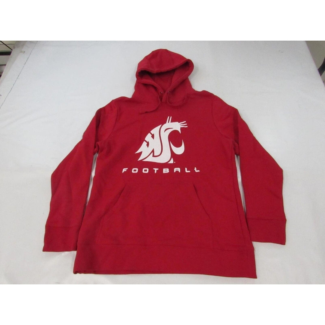 Washington State Cougars Football Womens Size L Large Red Hoodie Image 1