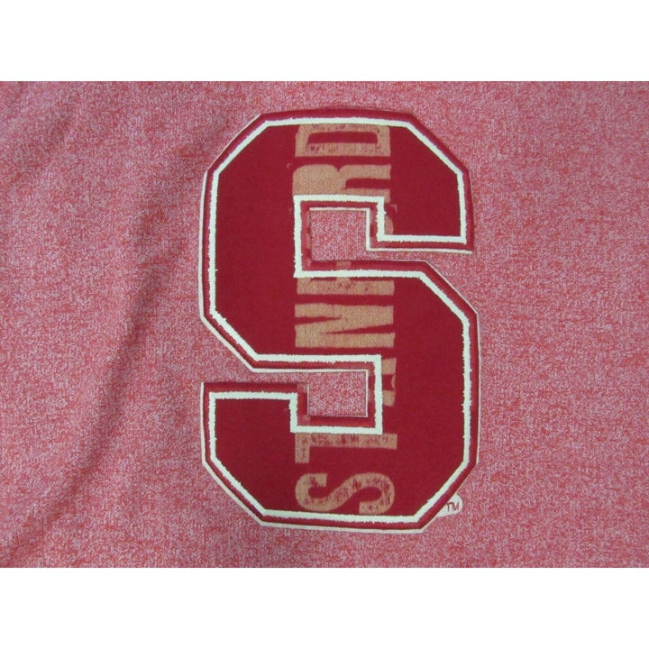 Stanford Cardinal Mens Size XL XLarge Heather Red Light-Weight Hoodie Image 3