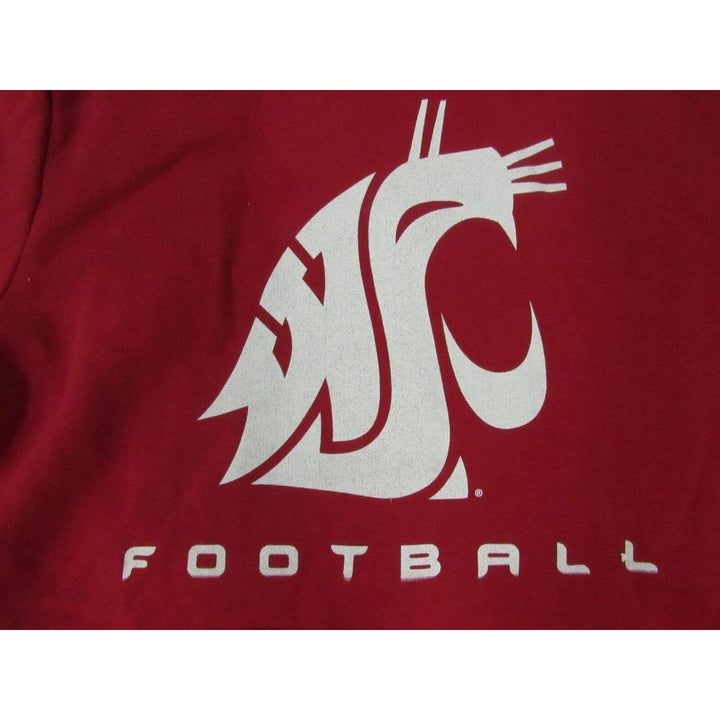 Washington State Cougars Football Womens Size L Large Red Hoodie Image 3