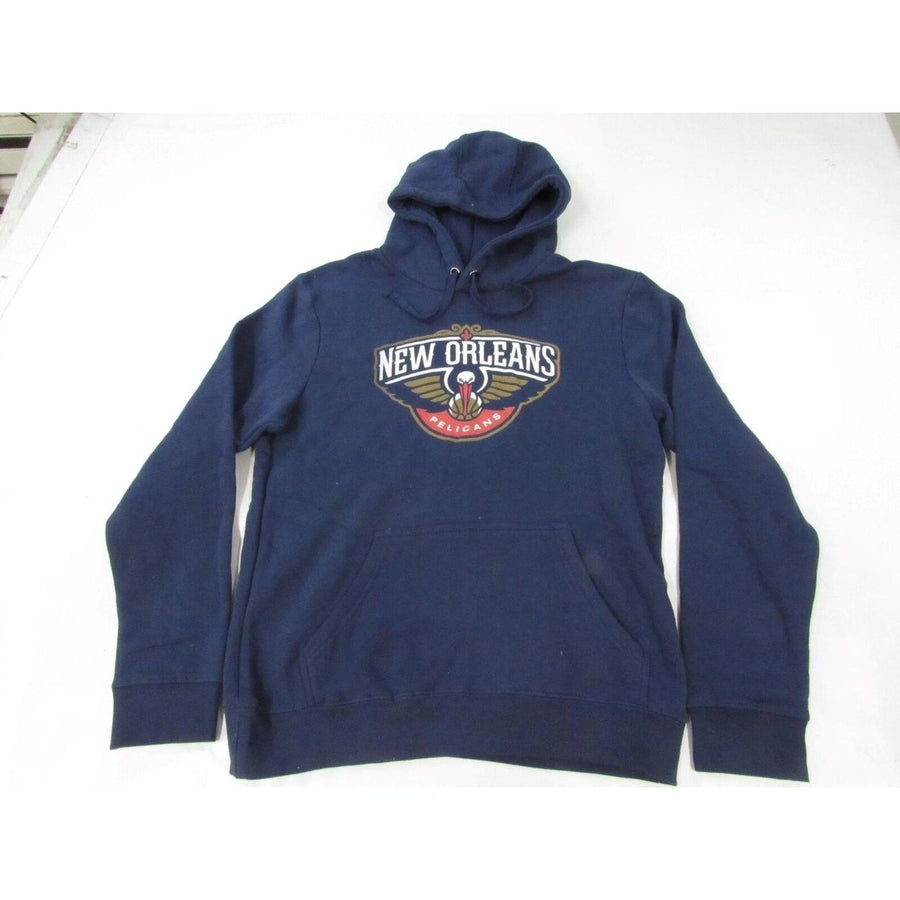 Orleans Pelicans Mens Size M Medium Dark Blue Hoodie Image 1