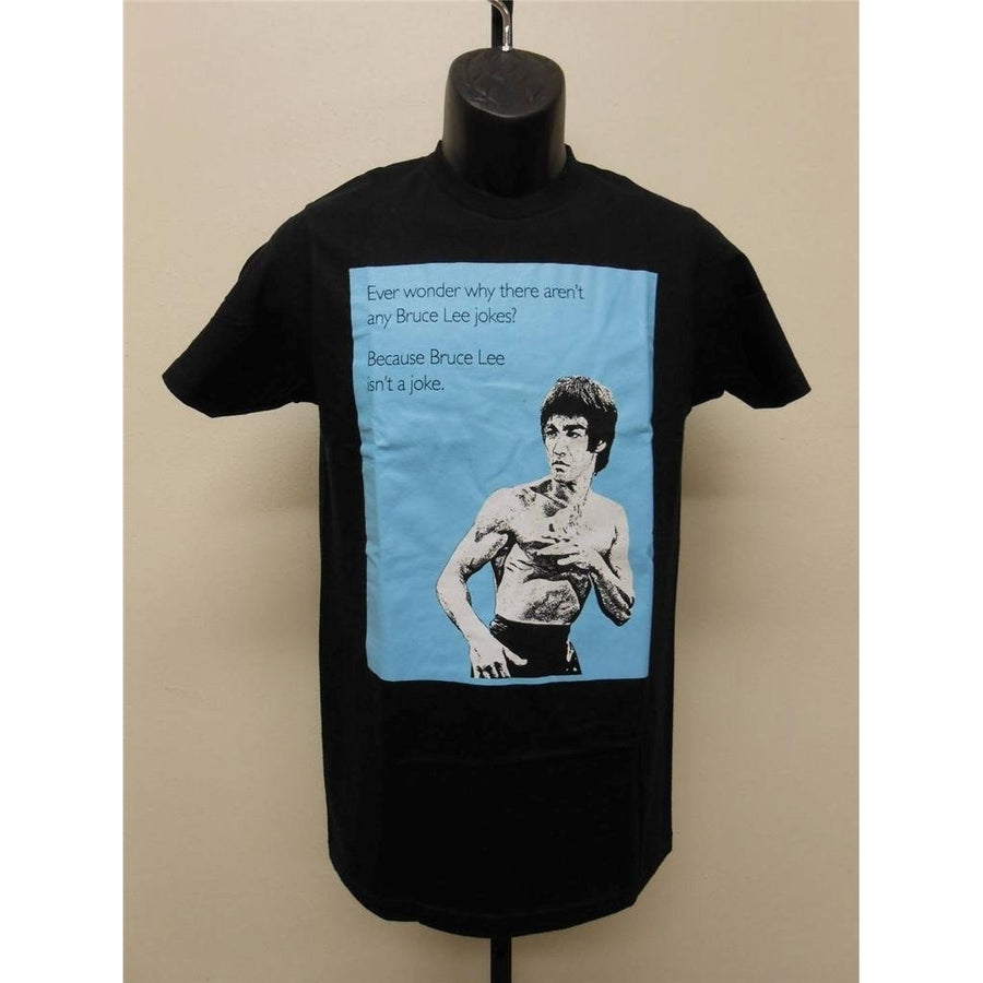 BRUCE LEE "BRUCE LEE JOKES" T-SHIRT MENS SIZE S SMALL Image 1