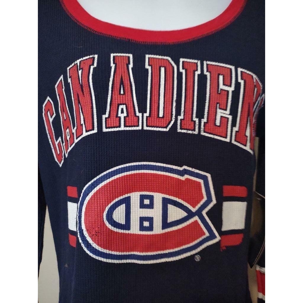 Montreal Canadiens Womens Size L Large Blue G-III Shirt Image 2