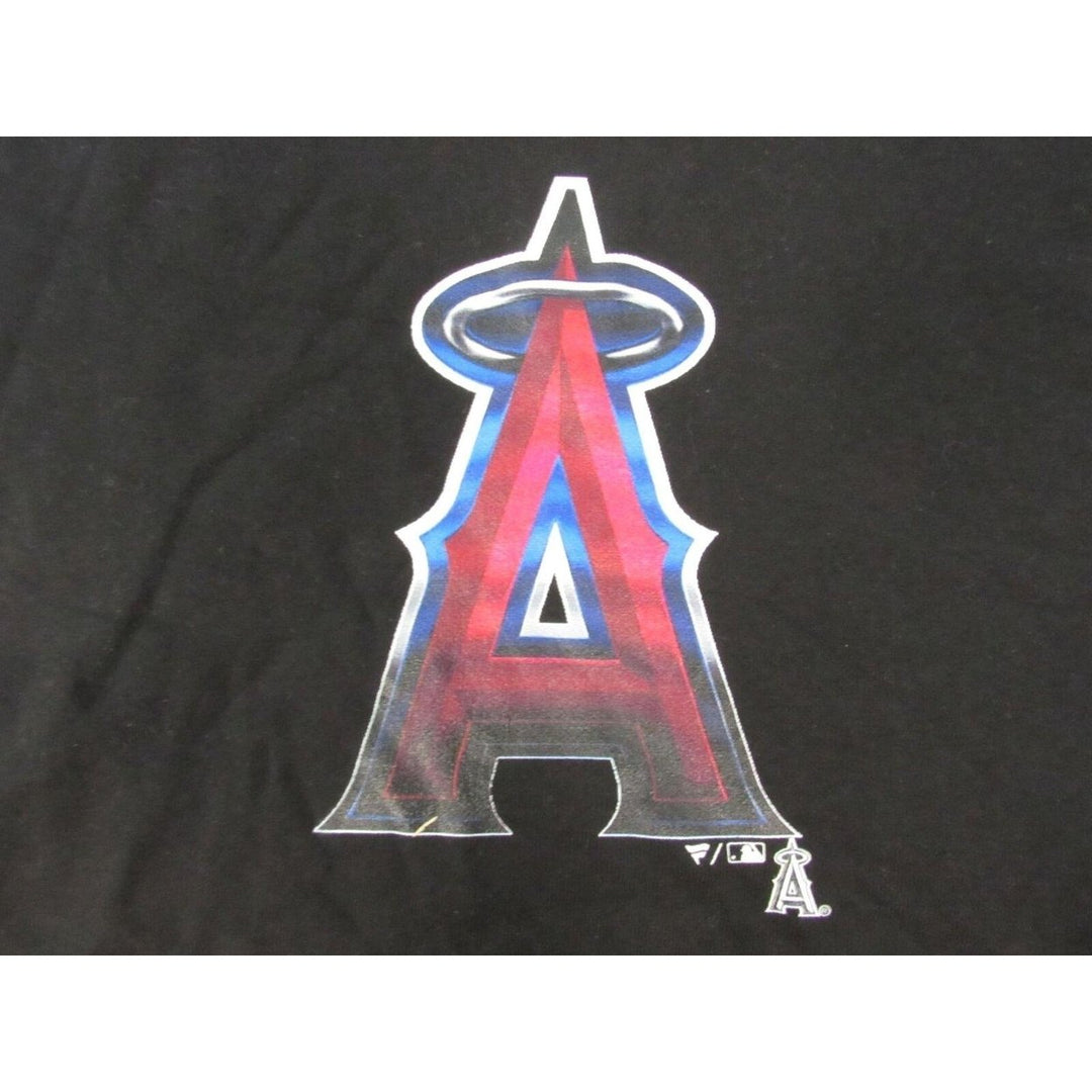 Los Angeles Angels 27 Mike Trout Womens Size L Large Black Hoodie Image 3