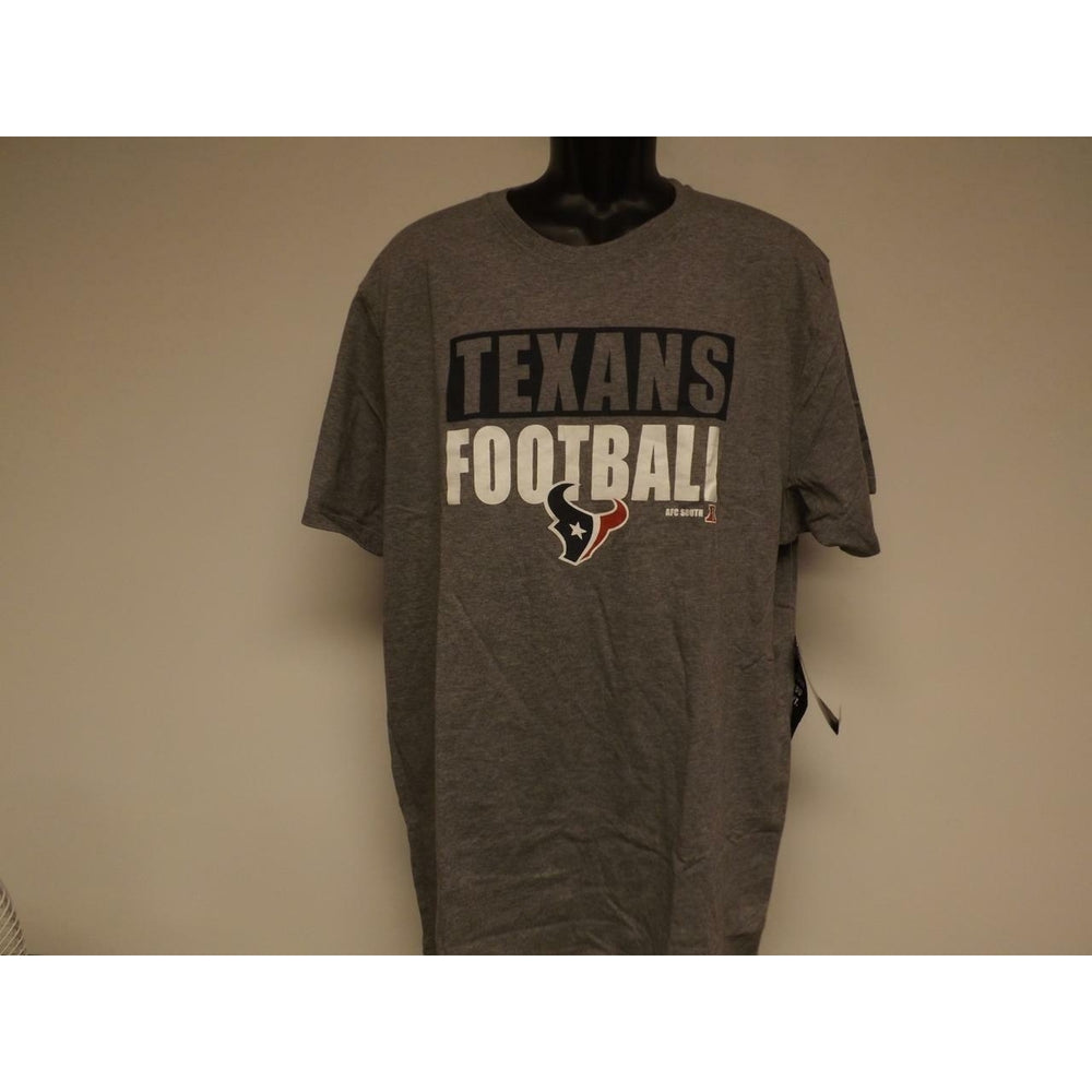 Houston Texans Mens Size XL XLarge Grey Shirt Image 2