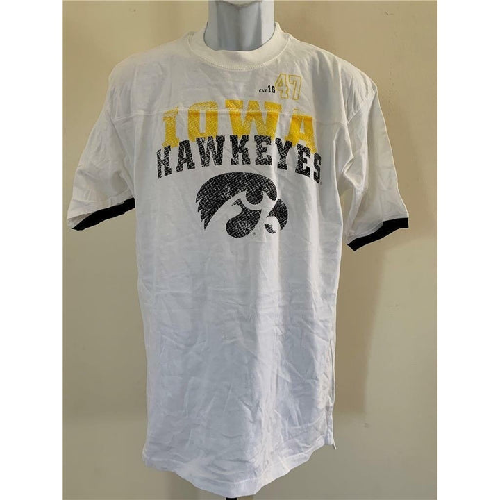 Iowa Hawkeyes Mens Size L Large White Old Varsity Brand Shirt Image 1