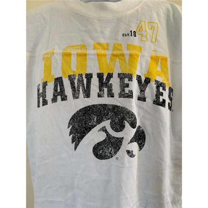 Iowa Hawkeyes Mens Size L Large White Old Varsity Brand Shirt Image 2