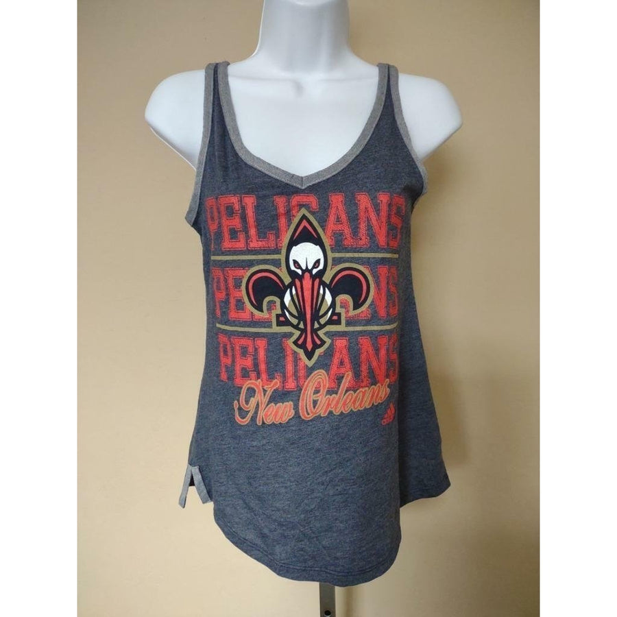 - Orleans Pelicans Womens Size S Small Blue Adidas Tank Top Image 1