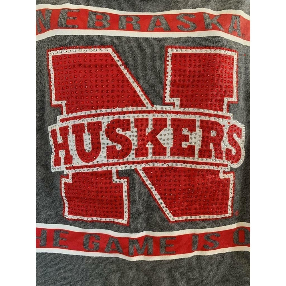 Nebraska Cornhuskers Womens Size M Medium Gray E5 Shirt Image 2