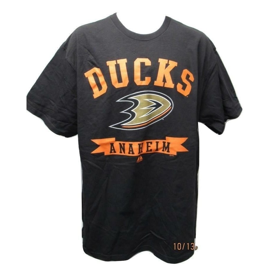 Anaheim Ducks Mens Size XL XLarge Gray Majetic Shirt Image 1