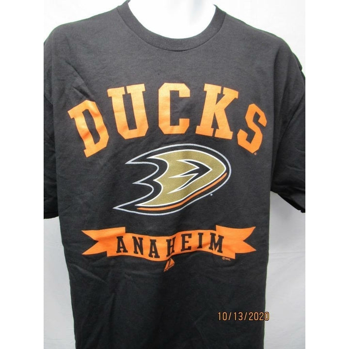 Anaheim Ducks Mens Size XL XLarge Gray Majetic Shirt Image 2