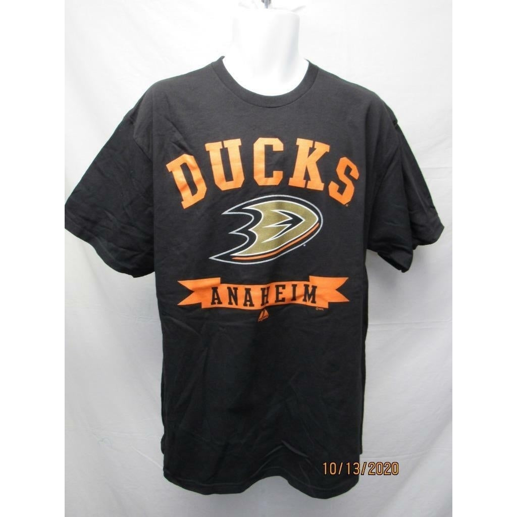 Anaheim Ducks Mens Size XL XLarge Gray Majetic Shirt Image 3